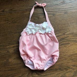 Janie and Jack pink baby girl swimsuit